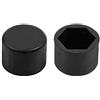 Lampa 2245 Copribulloni in Silicone Nero, 19 mm
