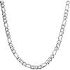 DVRK® Collana Uomo Argento con Base in Acciaio Inossidabile 316L Resistente all'acqua - Collana Argento Uomo 55 cm - Catenina Acciaio, Cordino, Cubana, Catena, Regalo
