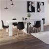 DEGHI Tavolo consolle allungabile 55-227x90 cm effetto legno bianco opaco - Regia