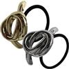Generic Elastici per capelli in metallo per coda di cavallo, elastici per capelli da donna, polsino minimalista in metallo, per coda di cavallo per ragazze, corda per capelli portatile per uso quotidiano,