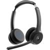 Cisco Cuffie 722 - Cuffia Bluetooth biaurale wireless con pulsante Webex, adattatore Bluetooth USB-A HD, custodia morbida, colore carbon black, un anno di garanzia limitata (HS-WL-722-BUNA-C)