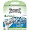 Wilkinson Sword Wilkinson Quattro Titanium sensibile - Set 8 teste per rasoio