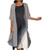 YOGALULU Abito Tubino Elegante Abbigliamento Per Nascondere La Pancia Vestito Lungo Matrimonio Vestito In Seta Corto Vestiti Discoteca Donna Vestito Nero Casual Abito Da Sposa Dual Dress Abbigliamento