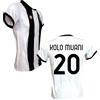 Generico Maglia Calcio bianconera Personalizzata Kolo Muani 20 creata utilizzando Maglia Replica Autorizzata 2024-2025 Taglie da Bambino Ragazzo (IT, età, 8 Anni, Regular, Bianco)