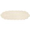 gracebuy - Tovaglia rettangolare in cotone lavorato a mano all'uncinetto, 30 x 80 cm, colore: Beige