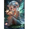 MEIYUDA 5D DIY Diamond Painting Kit Completo Fata, Diamant Painting Fai-da-te Diamond Painting, Pittura Diamante Strass Ricamo a Punto Croce Diamond Painting per Decorazioni Casa 30x40cm
