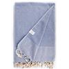 Bersuse 100% Cotone - Ventura XXL Asciugamano Coperta Turco - Telo Mare, Divano Letto, Copridivano -Blu Denim
