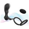USEFAVE Anello vibrante per il pene Vibratore per uomo Massaggiatore Prostatico Uomo Vibratore per Donna telecomando Sex Toys per uomini Vibratore Anale Sex Toys Dildo, 11.8cm, 1.0 unità