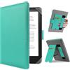 HoYiXi Custodia Universale for 6.8'' / 7" Kindle Paperwhite 2024-2012 Compatibile Kobo Clara HD/Kobo Clara 2E /PocketBook/Tolino/Sony eReader Cover Case Bracket standing function,Cyan