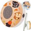 Setty Altoparlante Bluetooth Piccolo con Ventosa per Bambini Design Autunnale - Cassa Portatile Bluetooth per Bambini con Microfono - Radio Doccia Impermeabile IPX4 - Cassa Bluetooth Doccia