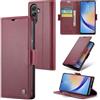 Rerzoiro Cover per Samsung Galaxy A34 5G Custodia Portafoglio [Blocco RFID] Premium Pelle PU Wallet Case Flip Libro con Porta Carte Slot Supporto Flip Case per Samsung Galaxy A34 5G, Rosso