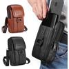 Hwtcjx Porta Cellulare Da Cintura, Portatelefono da Cinta, Borsello Telefono, Nero | Borsa da Uomo per Cellulari, Custodia Cellulare Telefono, Marsupio da Telefono, Sacchetto da Cintura, 12 x 4 x 19.5 cm