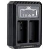 JJC Caricabatteria Doppio USB per Panasonic FZ300 FZ200 FZ1000 GH2 G5 G6 G7 G85 e per Leica Q V-Lux V-Lux4 V-Lux5 e per Sigma dp0 dp1 dp2 Quattro per la batteria DMW-BLC12 BP-51 BP-DC12