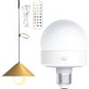 Generico Lampadina senza fili per lampada,Lampadine ricaricabili | Lampadine regolabili a batteria E26 | Lampadina ricaricabile con telecomando, lampadina LED rimovibile con 3 colori selezionabili e 4 timer