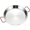 Ponixa Padella per paella in acciaio inox con manici rossi