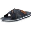 Rieker 21098, Mocassino Uomo, Blau, 44 EU