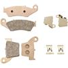 Mabutingti Pastiglie freno anteriore e posteriore sinterizzate per Honda | per Honda CRF250 CRF450 CRF250R CRF450R CRF250X CRF450X, CR250 CR125 CR250R CR125R