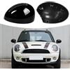 TTCR-II Calotte Specchietti per Mini Cooper R55 R56 R57 R58 R59 R60 R61 | 2PCS R55 R56 R57 Copri Specchietti R59 R60 R61 Calotta Specchietto 2007-2015(Specchio Pieghevole Manuale)-Nero