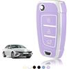 TOOMUME Cover Chiave TPU, Custodia Chiave Adatto per Hyundai i30 ix35 i30n Kona Tucson NX4 Elantra Accent Solaris Sonata Creta Verna, Copri Chiavi Guscio Chiave Auto Telecomando - Flip Key