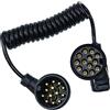 CCLIFE Cavo Rimorchio 13 Poli 3M Spiral Cavo di prolunga Rimorchio per Rimorchio Barca Caravan Portabici Camion Trattore