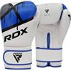 RDX Maya Pelle Guanti Boxe Sparring Sacco Allenamento Guanti Muay Thai Kick Boxing, blu, 10oz