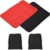 Willingood Confezione da 2 cuscini pieghevoli, impermeabili, per esterni, isolanti, per bambini, con 2 tasche, per giardino, stadio, caccia, campeggio, escursioni, picnic