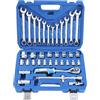 Aim Tools 36 Pezzi Set di Chiavi a Bussola 1/2 Chiave a Cricchetto 72 Denti e Chiavi Combinate, 8-32 mm Metrico, Strumento Meccanico Automatico