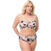 Ulla Popken Reggiseno in Rilievo, Timeless Elegance 830041, Nero, 5C Donna