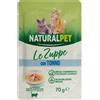 Naturalpet Cat Adult Zuppa in brodo 70 gr - Tonno - Confezione da 6 pezzi - 1° ORDINE? scegli lo sconto BZR5 / BZR20 + 200 punti fedeltà