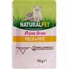 NaturalPet Cat Kitten Prime Orme Patè 70 gr - Pollo - Confezione da 6 pezzi - 1° ORDINE? scegli lo sconto BZR5 / BZR20 + 200 punti fedeltà