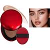 SONGVISON Fondotinta Super Fit Cushion Texture leggera, finitura semi-opaca Copertura costruibile per 72 ore.impermeabile, trucco trasparente Red+Shell+Air si concentra sul mantenimento di un'ottima copertura