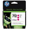 Hp Cartuccia Hp 3ED78A Multipack 712 (Conf. da 3 pz.) originale MAGENTA 29x3 ml