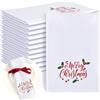 Panelee 12 Pezzi 43 x 43 cm Tovaglioli di Stoffa Natalizi Morbidi e Confortevoli Tovaglioli da Tavola Riutilizzabili Lavabili in Raso Decorazioni per Casa Ristoranti Feste Natale(Merry Christmas)