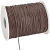 PH PandaHall 160m 1mm Filo di Cotone Cerato Marrone Cordino Cerato Filo di Cera Cordino per Perline per Bracciale Collana Gioielli Creazione Artigianato Fai Da Te Kontting Macramè