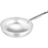 Pentole Agnelli ALMR1111W28 Wok Radiante con Fondo Svasato, Alluminio, Argento, 28 cm
