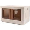 Oceano Contenitore Plastica con Coperchio 32L Scatole Armadio Bauletto Guardaroba salvaspazio pieghevole con Ruote Organizzare vestiti utensili cucina giocattoli libri garage ripostiglio (1x32L)