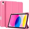 ProCase Cover iPad A16 11 Generazione 11 Pollici 2025 /iPad 10 Generazione 10,9 Pollici 2022 con Portapenna, Custodia iPad (A3354 A3355 A3356 A2696 A2757 A2777) Auto Svegliati/Sonno -Rosa
