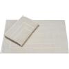 Homewell Tappetino da bagno, 50 x 70 cm, set da 2 pezzi, 100% cotone, tappetino da doccia, tappetino da doccia, confezione doppia, colore: beige