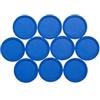 MAUL Magneti rotondi blu 10 pezzi presa forte 1 kg | fissaggio ordinato di note e foto, plastica antiurto, ferrite verniciata, forma compatta Ø 2,9 cm