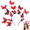 XIABYAYU Cerchietto Farfalla, 3D Farfalla Cerchietto, Accessori per Capelli Farfalla, Cerchietto Farfalla Donna, Cerchietto Antenne Farfalla, Accessori Capelli per Donna Bambina, Cosplay