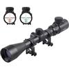 KinZon Cannocchiali ottici 3-9x40, reticolo Mil-Dot, punti di mira rossi e verdi con supporti per guida Weaver/Picatinny, per armi da caccia e softair