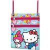 Karactermania, Borsa a Tracolla Action Verticale Sanrio Unisex Kids, Blu Hello Kitty, One size
