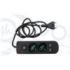 Doctorspy Microcamera Audio e Video Wifi Occultata in Ciabatta Multipresa Nera