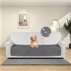 DUJUIKE Copridivano impermeabile, Coperta 100% impermeabile per cani, telo impermeabile divano, Copriletto impermeabile per cani,gatti, fondo antiscivolo (Grigio, 76-180cm(1 Pack))
