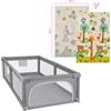 MS - MS Parco giochi XL 180×120 con Trendy 8907 Elefante con doppio design