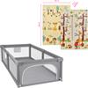 MS - MS Parco giochi XL 180×120 con Trendy 8908 Zebra con doppio design