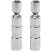 Flaconi 2 Pezzi Chiave per Candele Auto,Chiave Candela,Candela a 12 Angoli,Magnetica Chiave per Candele con Giunto Universale,Strumenti per la Rimozione della Candela,per la Maggior Parte delle Auto