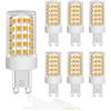 ZFQ G9 Lampadina LED 10W, Bianco Caldo 3000K, equivalenti a 150W Alogene, 86 LED, 1000Lm, Angolo di Diffusione 360°, Ultra Luminose, AC 220-240V, Non Dimmerabile, Confezione da 6