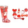 Antica Farmacia Orlandi FLAMINGO XMAS CANE CALZA REGALO (6 GIOCHI ALL'INTERNO)