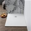 ZIK Piatto Doccia Quadrato 80X80 In Resina Bianco | Milano